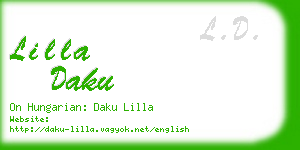 lilla daku business card